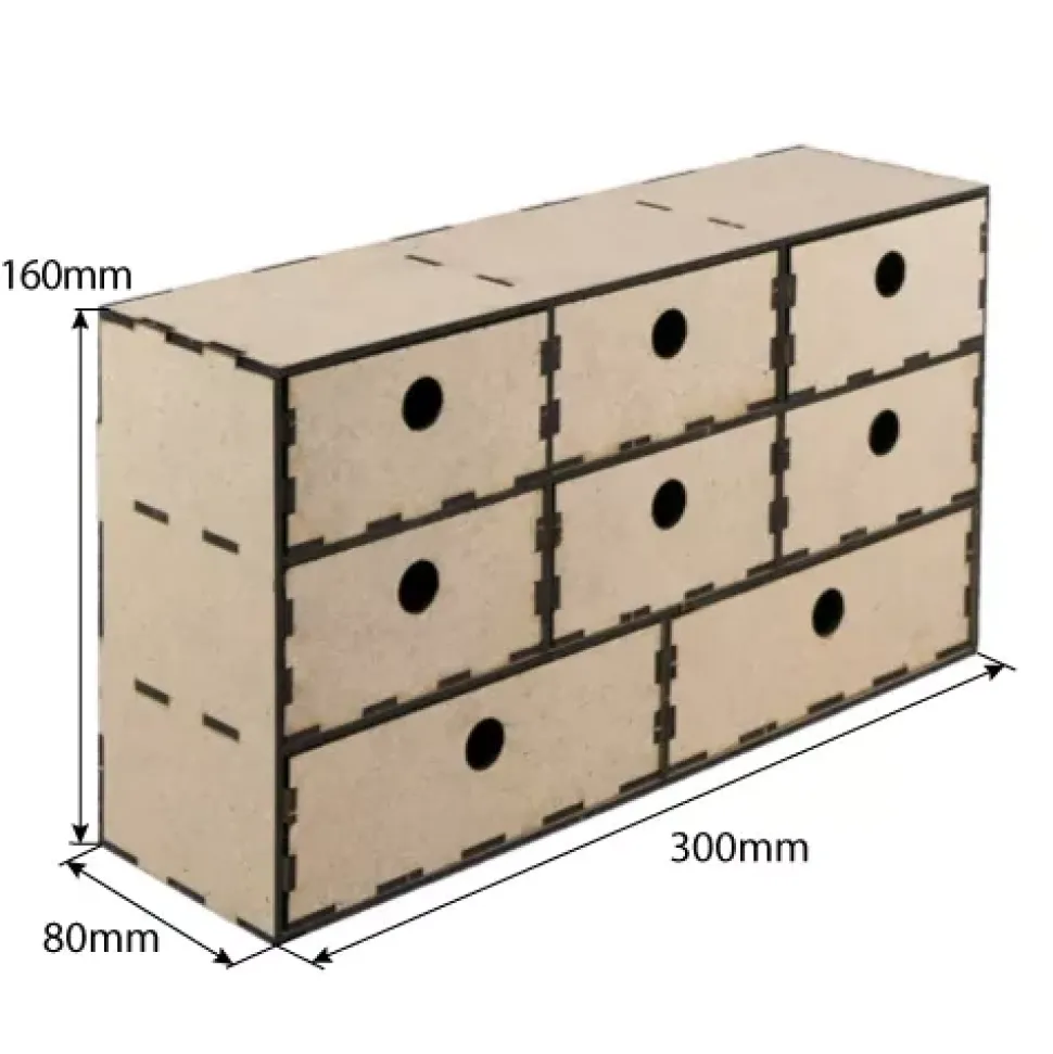 Mueble cajonera 8 cajones Fabrika Decoru