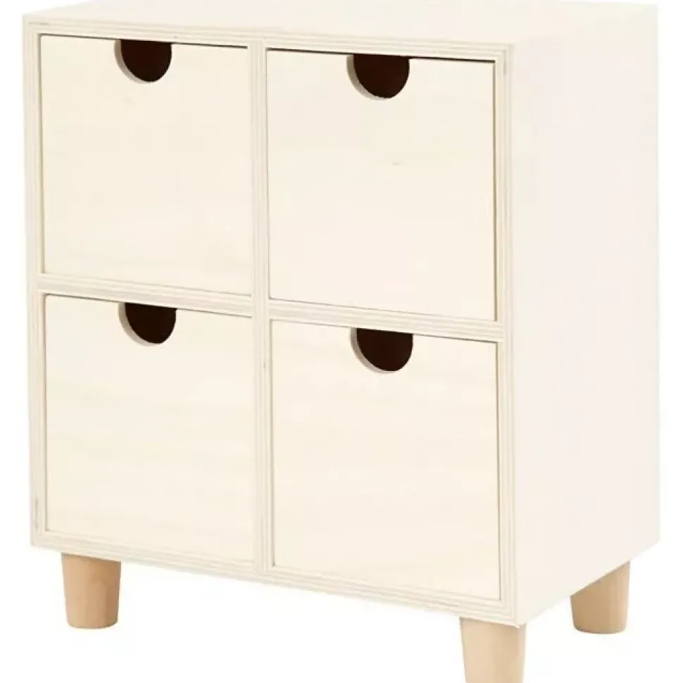 Mueble Cajonera de Madera 4 Cajones Creativ Company