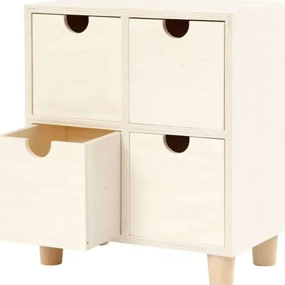 Mueble Cajonera de Madera 4 Cajones Creativ Company