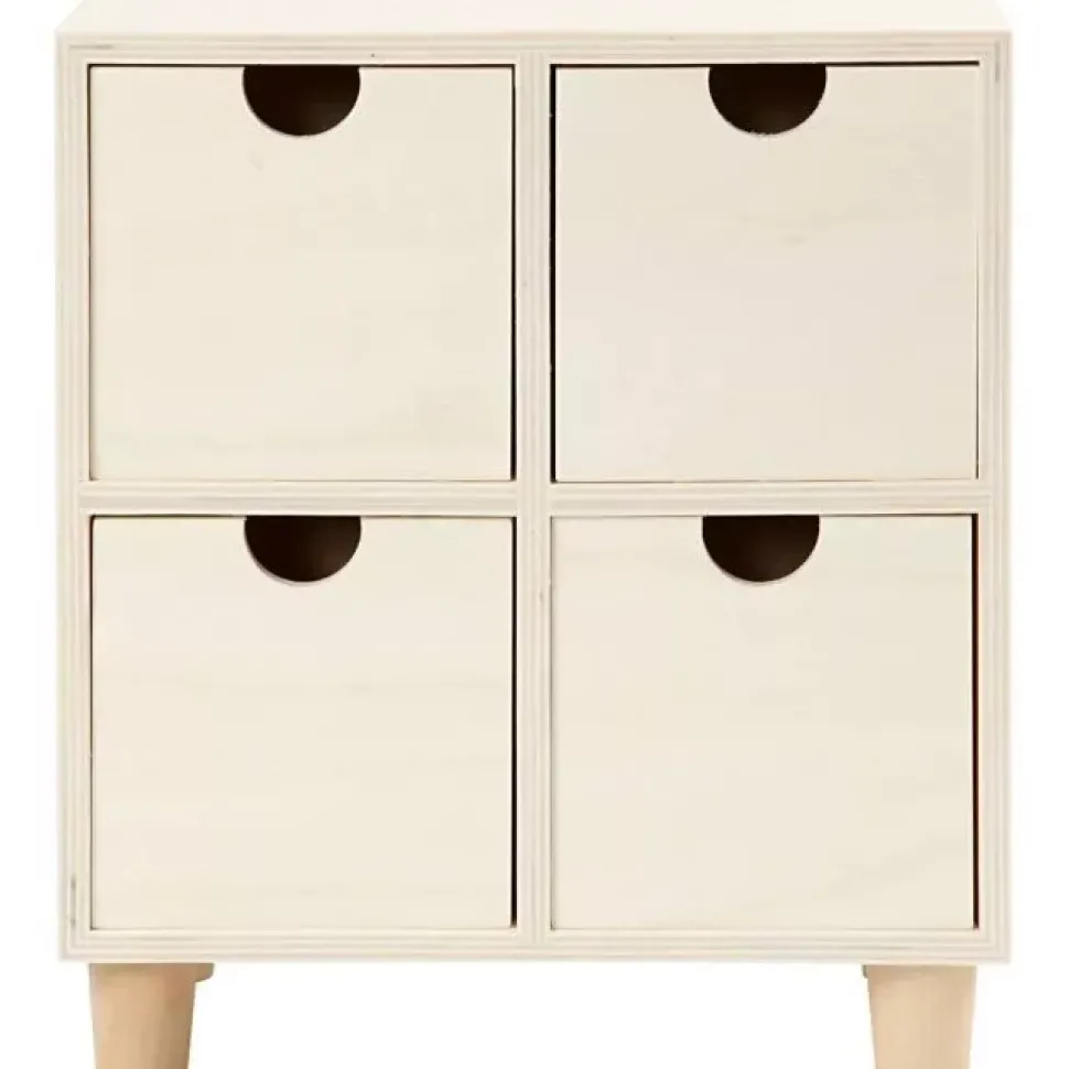 Mueble Cajonera de Madera 4 Cajones Creativ Company