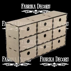 Mueble cajonera en DM