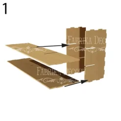 Mueble cajonera en DM