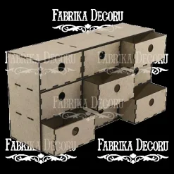 Mueble cajonera en DM