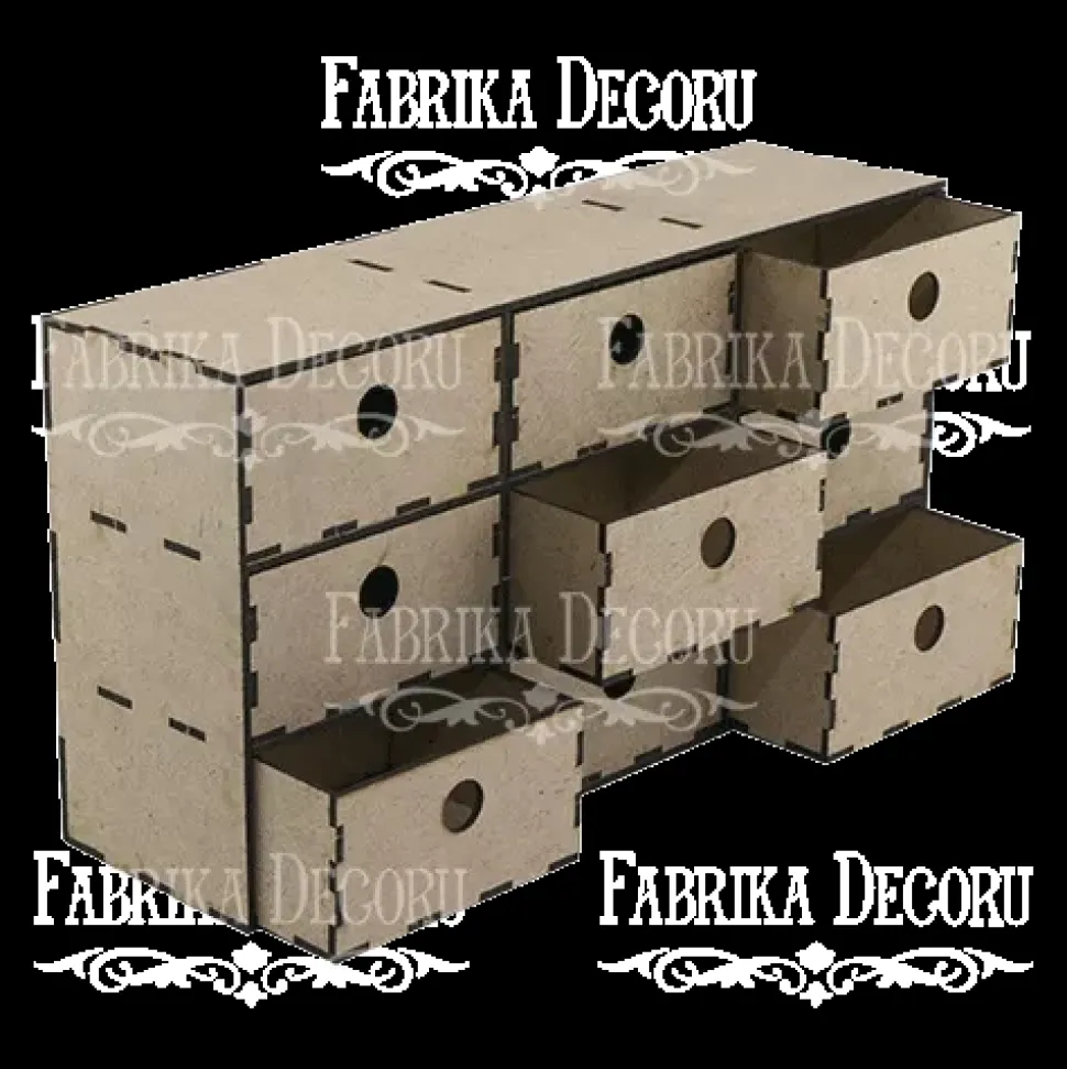 Mueble cajonera en DM