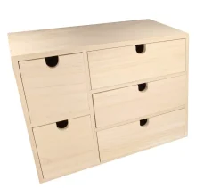 Mueble de cinco cajones