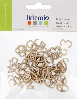 Números de Madera Artemio 15mm