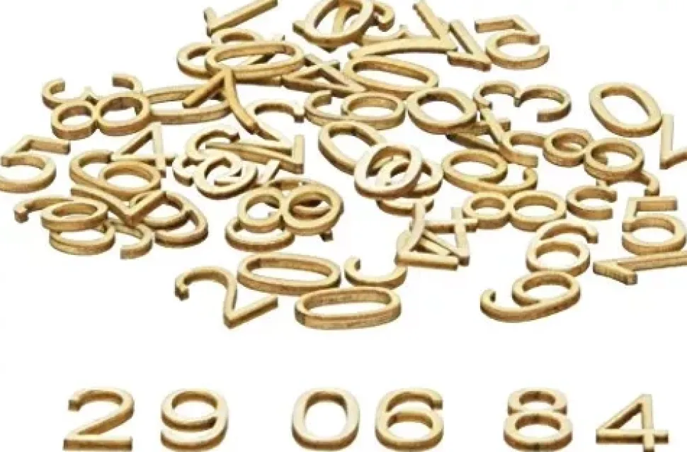 Números de Madera Artemio 15mm