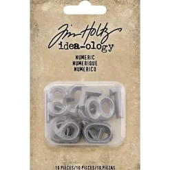 Números metálicos Idea-Ology Tim Holtz