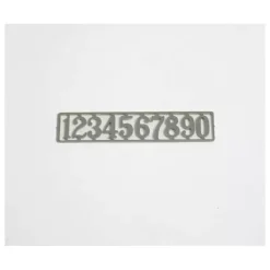 Números plata para Puerta de Ratoncito Pérez