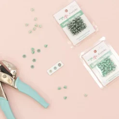 Ojales Metalizados Turquoise Craftelier