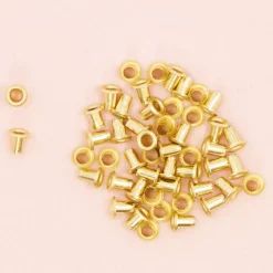 Ojales Mini Metalizados Gold Craftelier