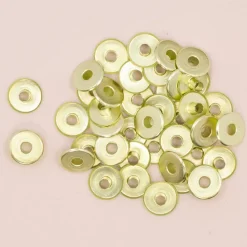 Ojales Wide Metalizados Gold Craftelier