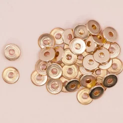 Ojales Wide Metalizados Rose Gold Craftelier