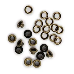 Ojales y arandelas Latón We R Memory Keepers