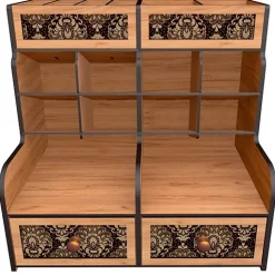 Organizador de escritorio para rotuladores y bolígrafos textura madera Fabrika Decoru