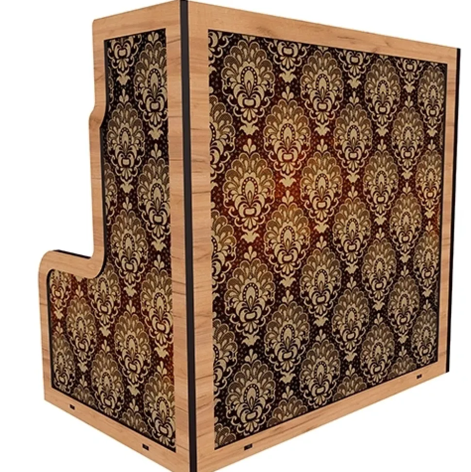 Organizador de escritorio para rotuladores y bolígrafos textura madera Fabrika Decoru