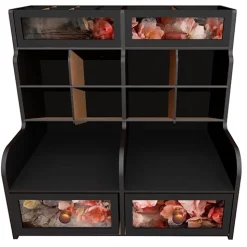 Organizador de escritorio para rotuladores y bolígrafos negro Fabrika Decoru