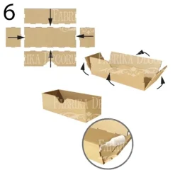 Organizador rectangular de escritorio con cuatro cajones en DM