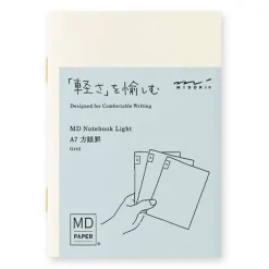 Pack 3 cuadernos cuadriculados Light Midori MD Paper A7