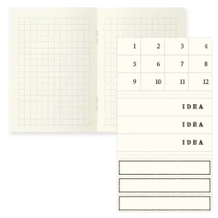 Pack 3 cuadernos cuadriculados Light Midori MD Paper A7