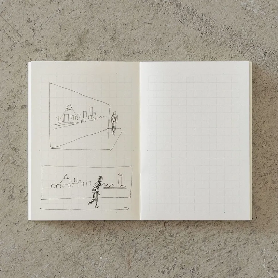 Pack 3 cuadernos cuadriculados Light Midori MD Paper A7