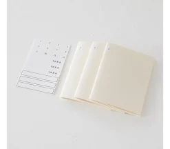 Pack 3 cuadernos cuadriculados B6 Slim Light Midori MD Paper
