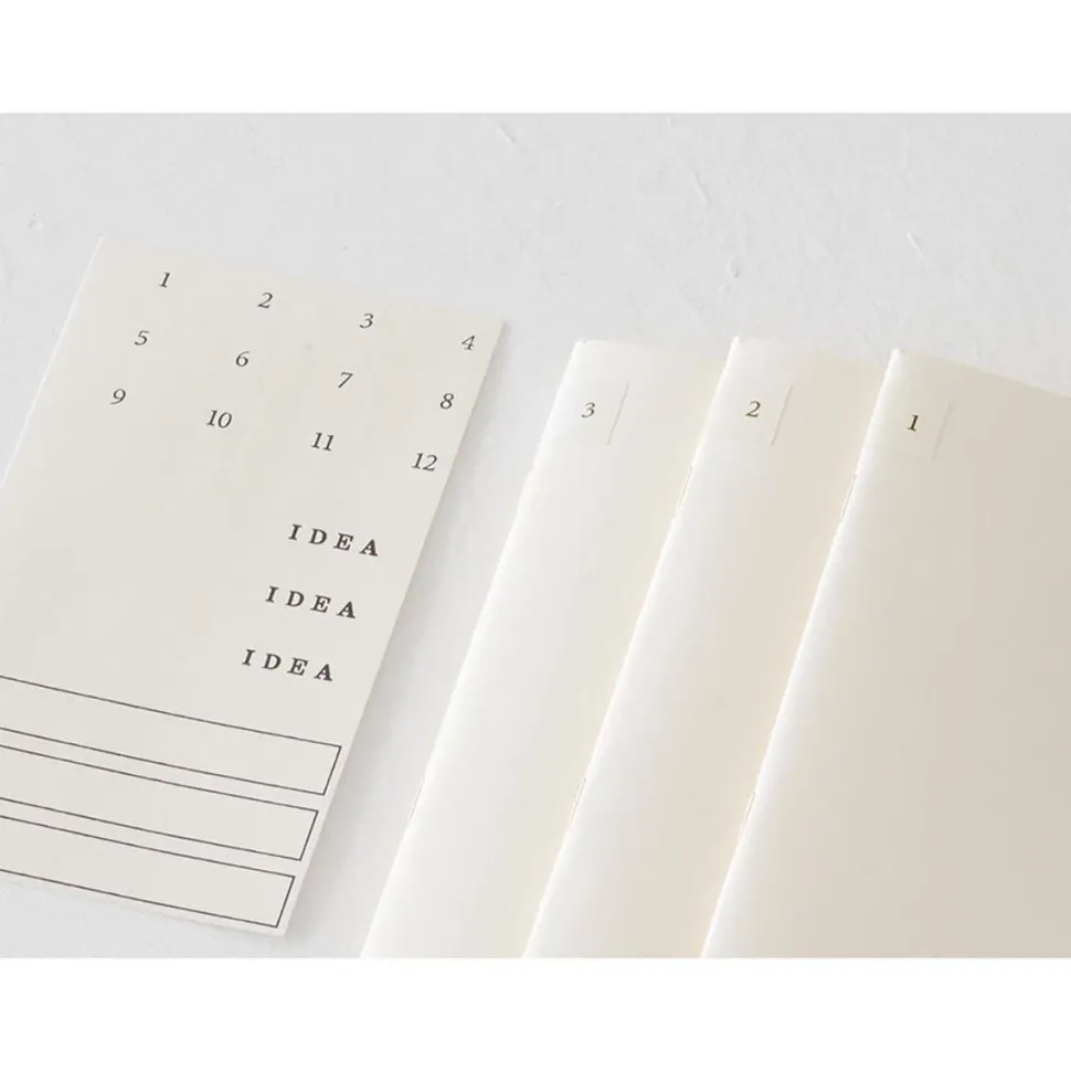 Pack 3 cuadernos cuadriculados Light Midori MD Paper A5