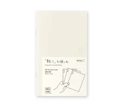 Pack 3 cuadernos lisos B6 Slim Light Midori MD Paper