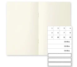Pack 3 cuadernos lisos B6 Slim Light Midori MD Paper