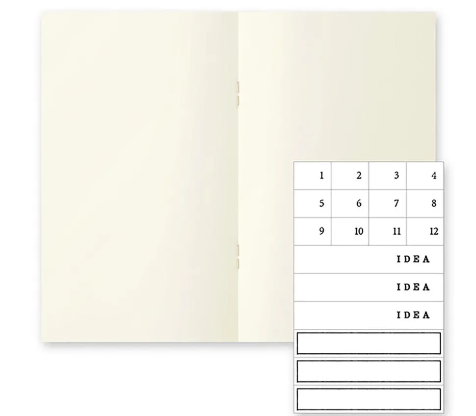 Pack 3 cuadernos lisos B6 Slim Light Midori MD Paper