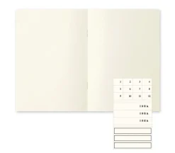 Pack 3 cuadernos lisos Light Midori MD Paper A5