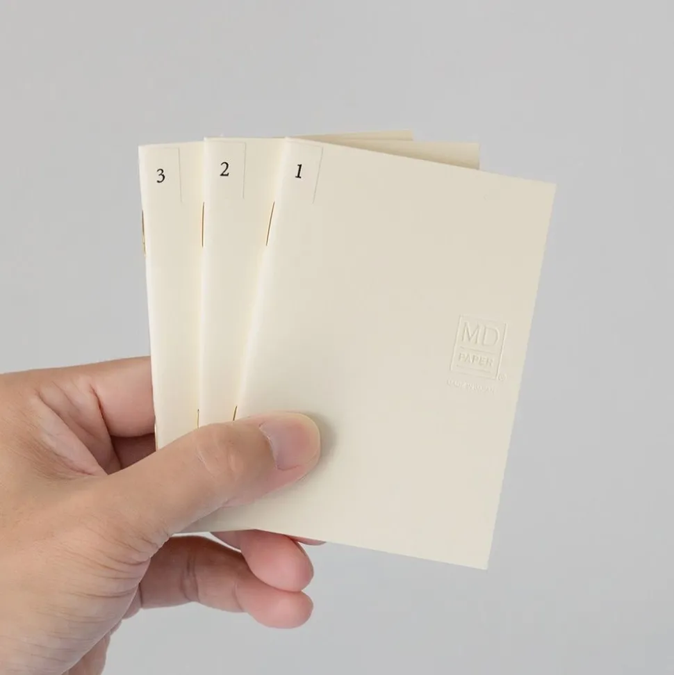 Pack 3 cuadernos lisos Light Midori MD Paper A7