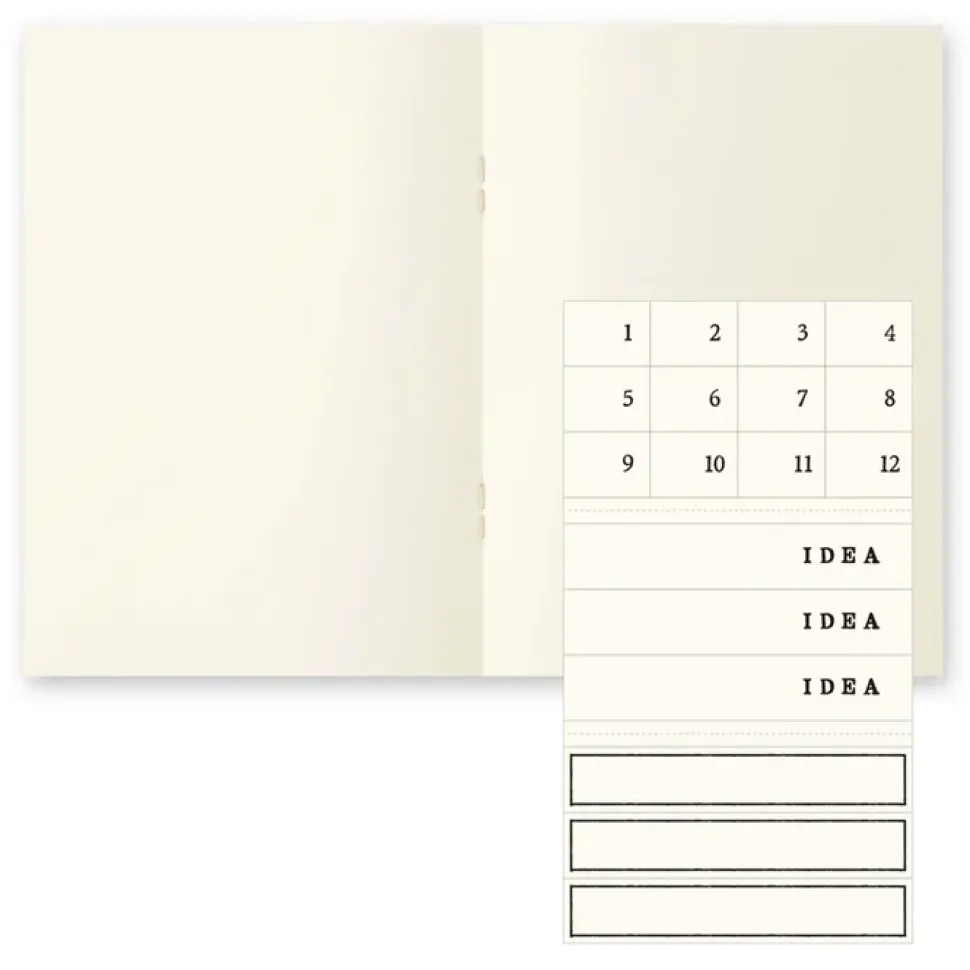 Pack 3 cuadernos lisos Light Midori MD Paper A6