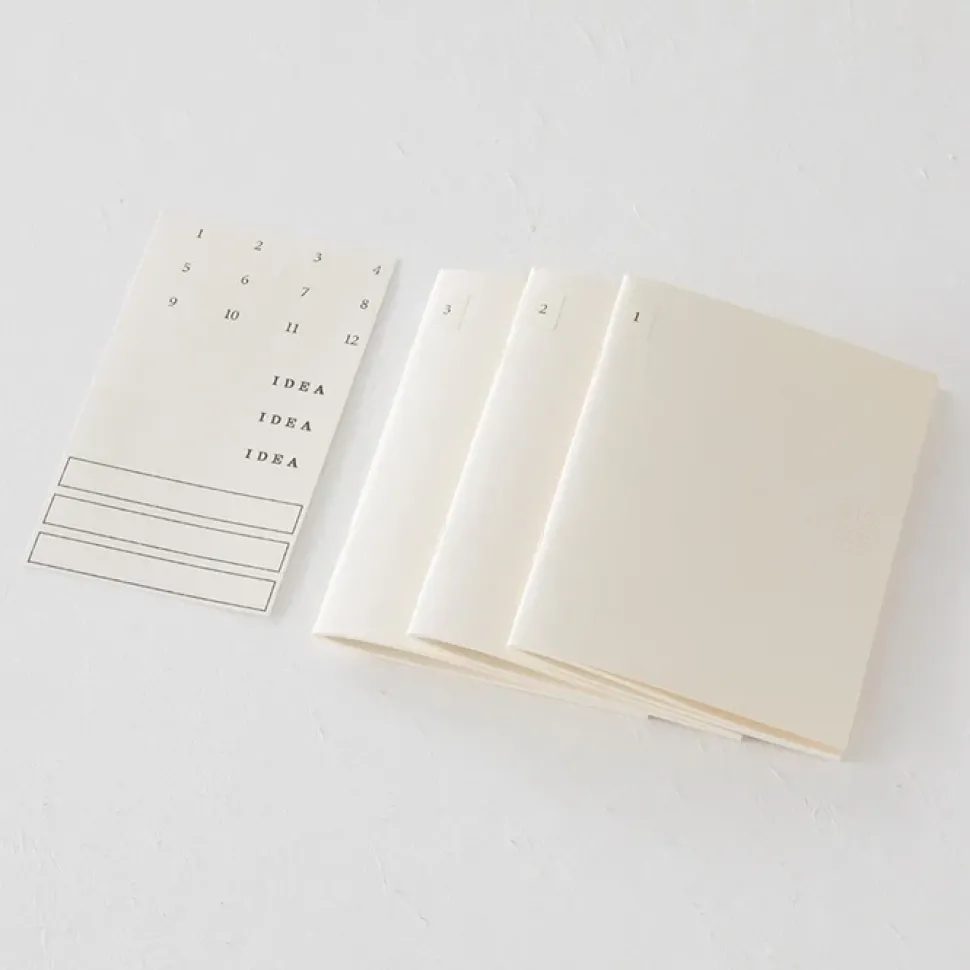 Pack 3 cuadernos lisos Light Midori MD Paper A6