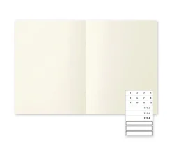 Pack 3 cuadernos lisos Light Midori MD Paper A4