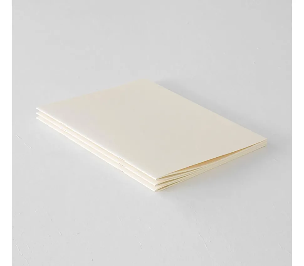 Pack 3 cuadernos lisos Light Midori MD Paper A4
