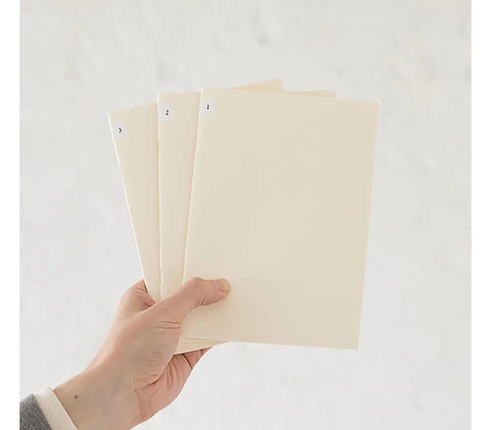 Pack 3 cuadernos rayados Light Midori MD Paper A5
