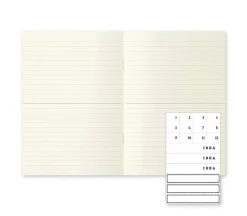 Pack 3 cuadernos rayados Light Midori MD Paper A5
