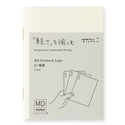 Pack 3 cuadernos rayados Light Midori MD Paper A7