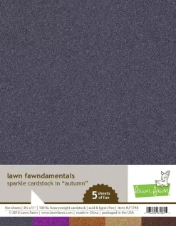 Pack 5 unidades de cartulina Splarkle Autumn Lawn Fawn