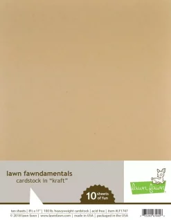 Pack 10 unidades de cartulina Kraft Lawn Fawn