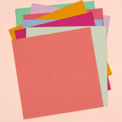 Pack de 5 Cartulinas Textura Coral Craftelier 30x30cm