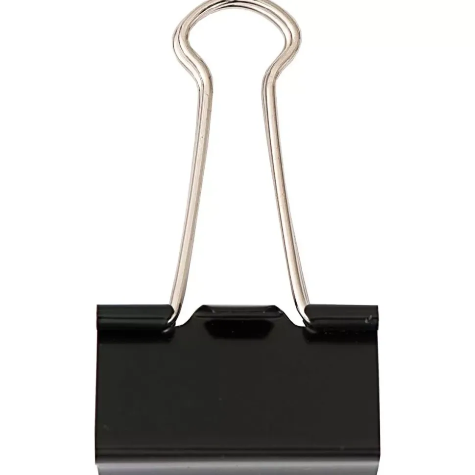 Pack de 2 Clips de bulldog negros 5cm