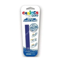 Pack de 3 recambios Bolígrafo azul Borrable Oops Pop Carioca