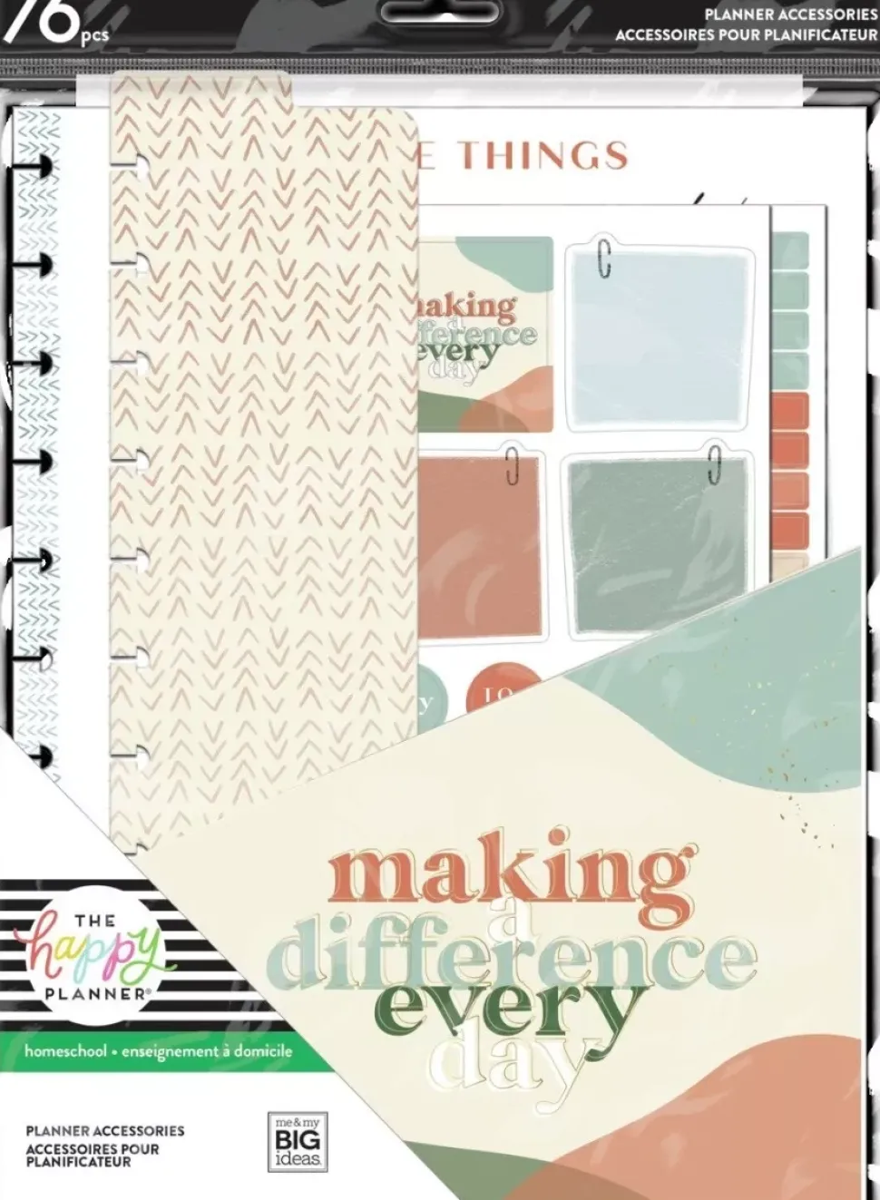 Pack de Accesorios Big Homeschool Peachy Happy Planner