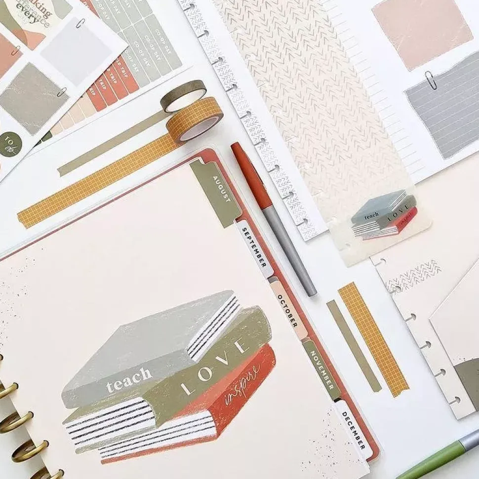 Pack de Accesorios Big Homeschool Peachy Happy Planner