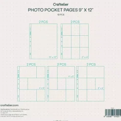 Pack de Fundas Para Álbumes Craftelier 9"x12"