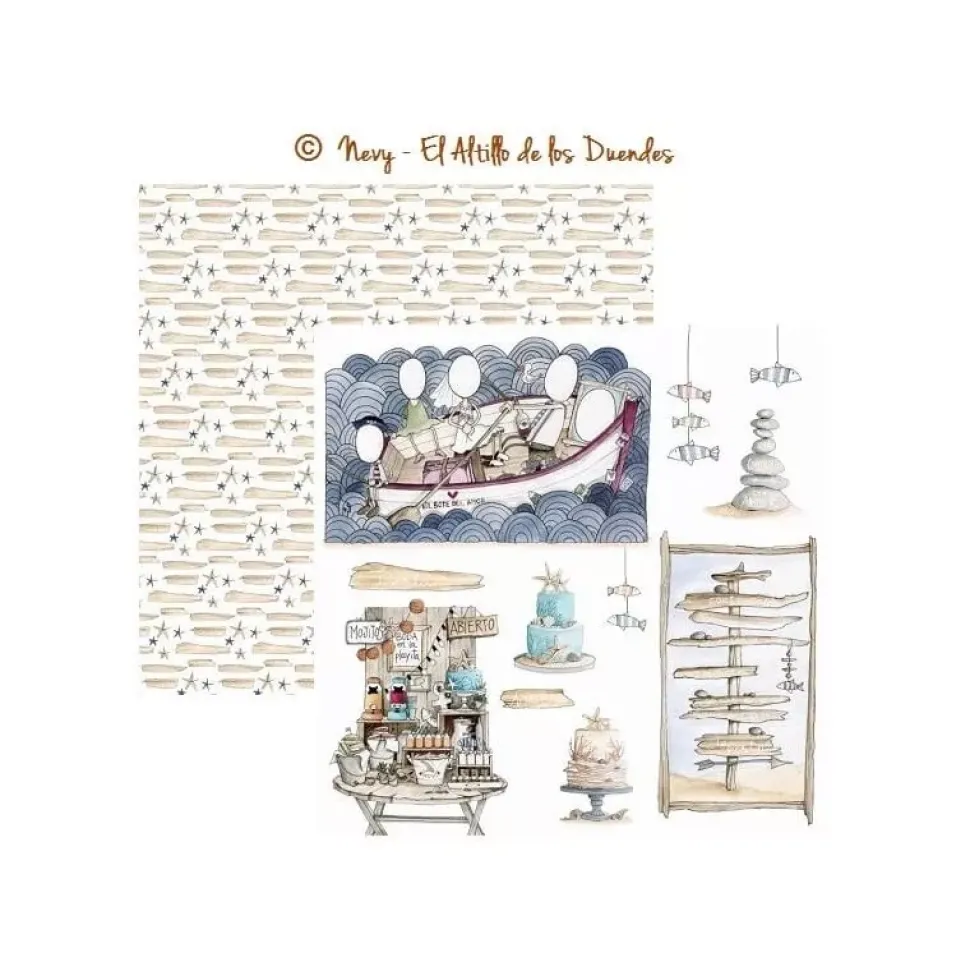 Papel #07 Celebrando Nuestro Amor El Altillo de los Duendes 30x30cm