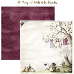 Papel #14 Otro año mágico El Altillo de los Duendes 30x30cm