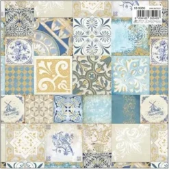 Papel Blue Tiles Kartos 49,5x68cm